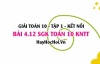 Bài 4.12 SGK Toán 10 tập 1 Kết nối tri thức